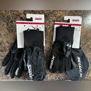 Swix Black Ski Gloves - 2 Pairs